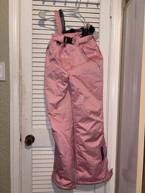 Spyder Pink Ski Pants Snow Bib with Suspenders Size M